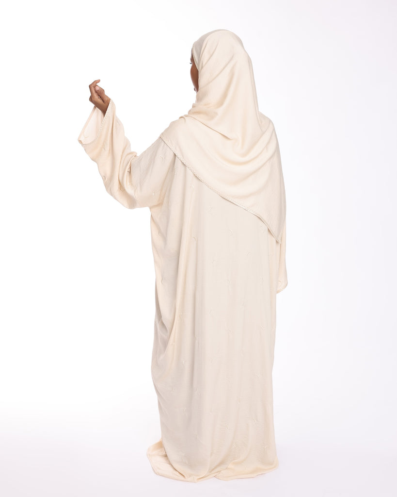 Cream Ahlam Prayer Abaya-Women