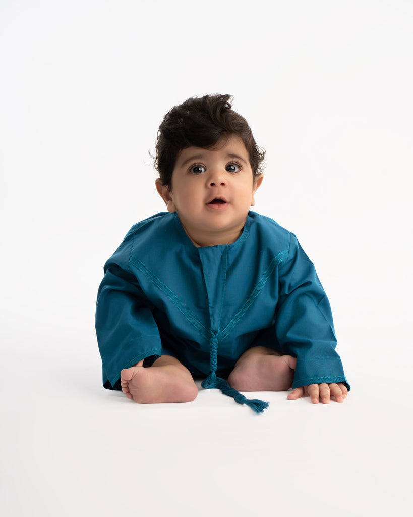 Babies Teal Blue Emirati Kandora