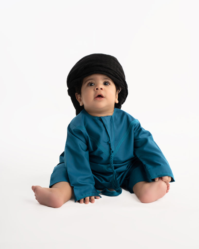 Babies Teal Blue Emirati Kandora