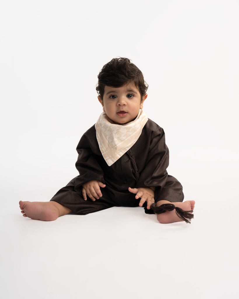 Babies Dark Brown Emirati Kandora