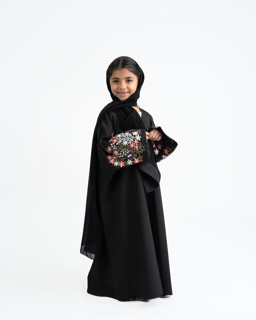 Kids Zahra Abaya Black