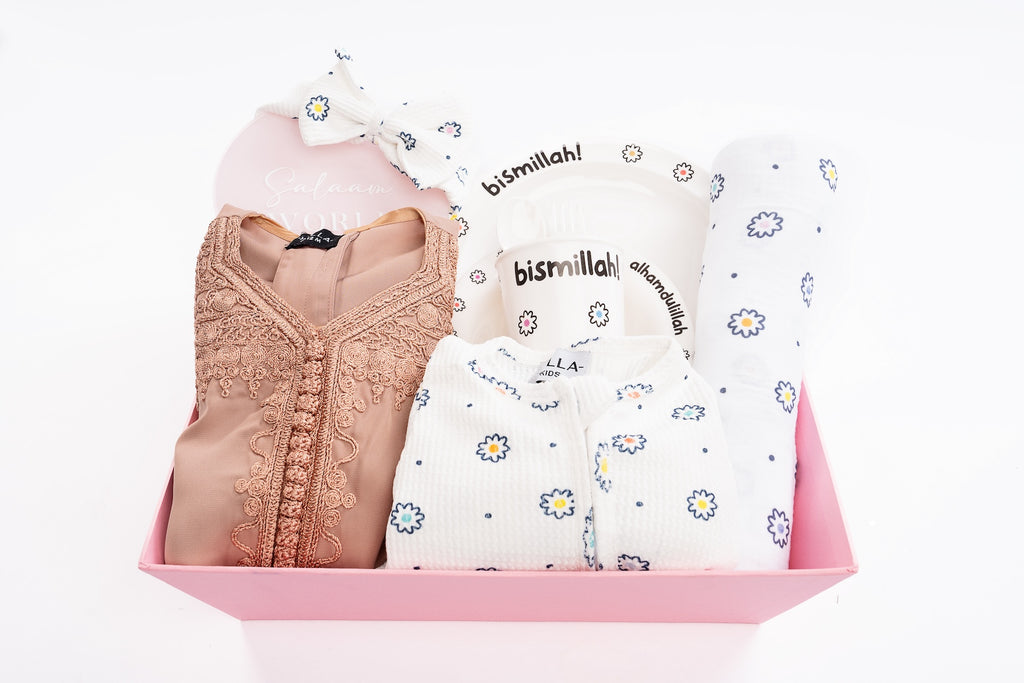 Gift Hamper - Baby Girl including jalabeya