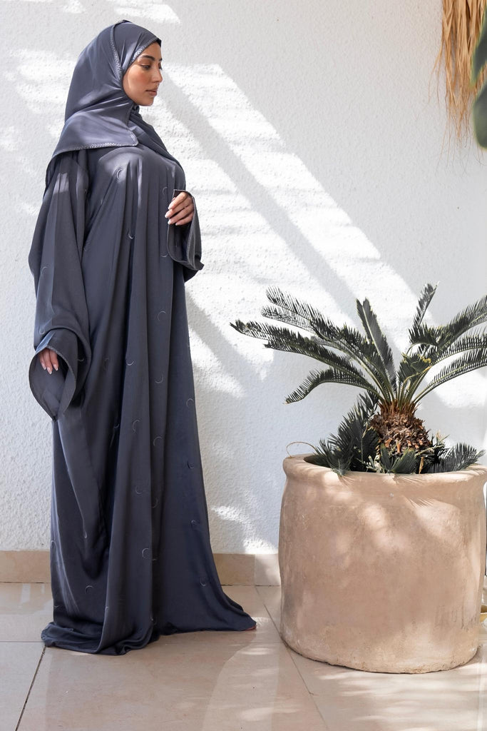 Grey Ahlam Prayer Abaya-Women