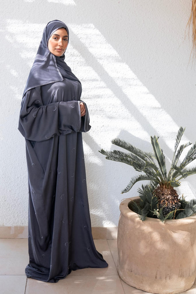 Grey Ahlam Prayer Abaya-Women