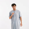 Half Sleeve Grey Emirati Kandora-Men