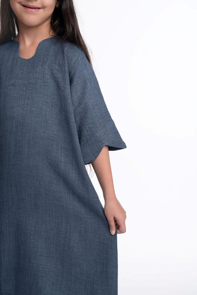 Huda Linen Kaftan Kids
