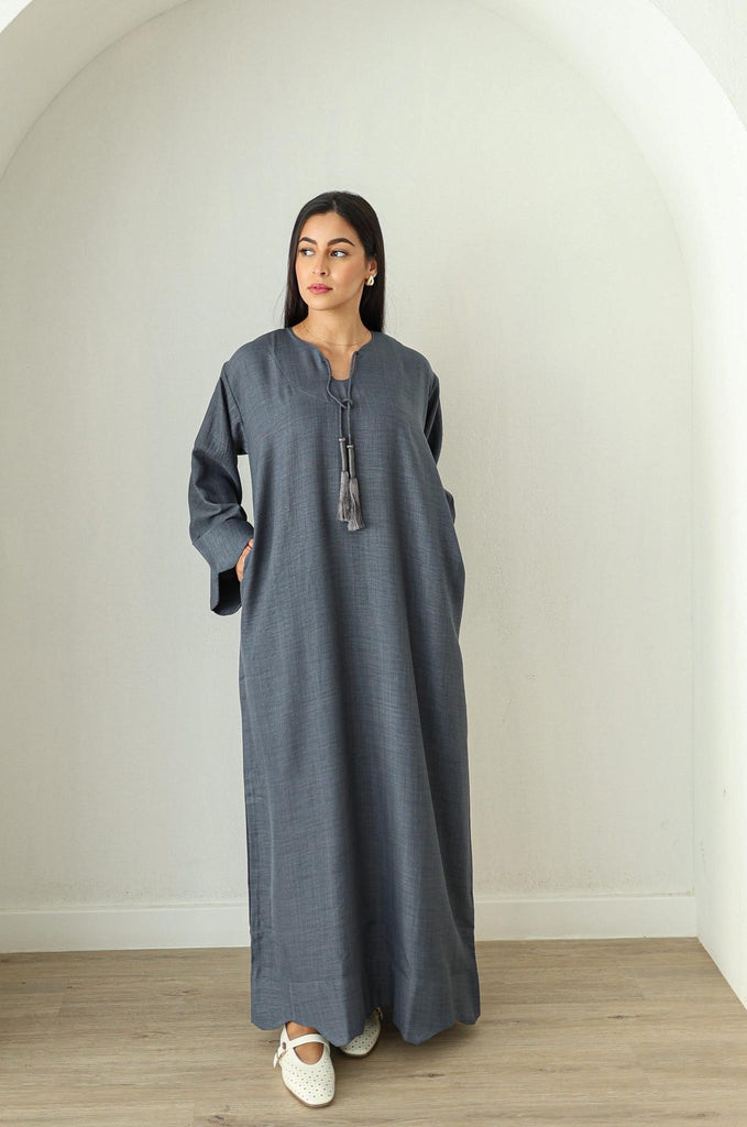Huda Linen Kaftan Women