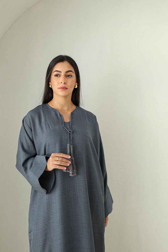 Huda Linen Kaftan Women