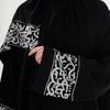 Black Layali Silver Prayer Abaya - Women