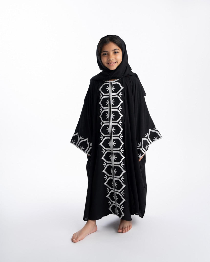 Malika Abaya Black- Kids