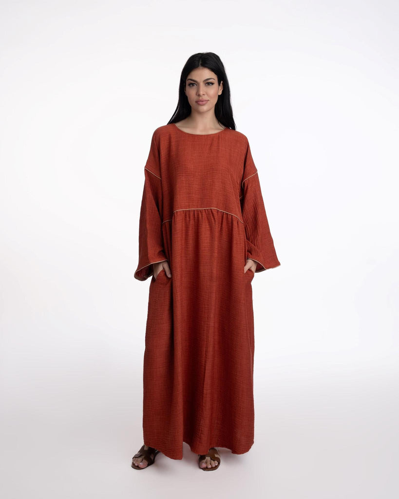 Marwa Linen Kaftan Woman