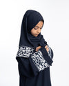 Navy Layali Prayer Abaya-Kids