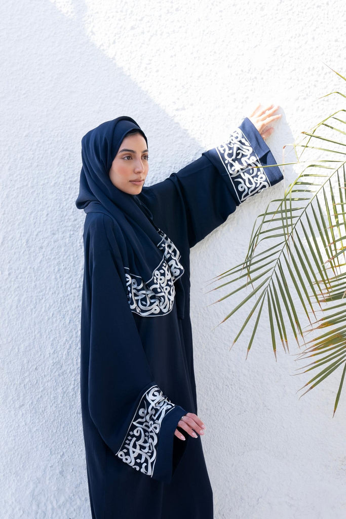 Navy Layali Prayer Abaya- Women