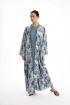 Ruba Printed Abaya - Blue