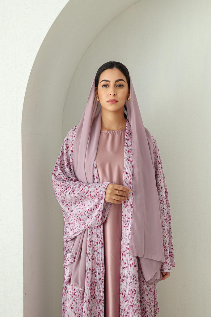 Ruba Printed Abaya -Floral
