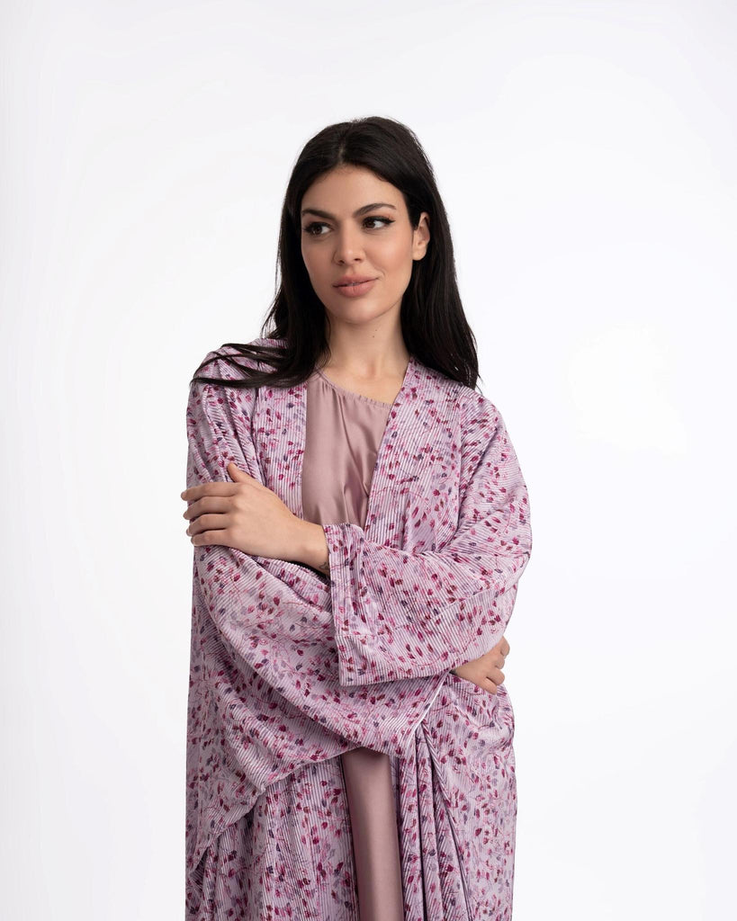 Ruba Printed Abaya -Floral