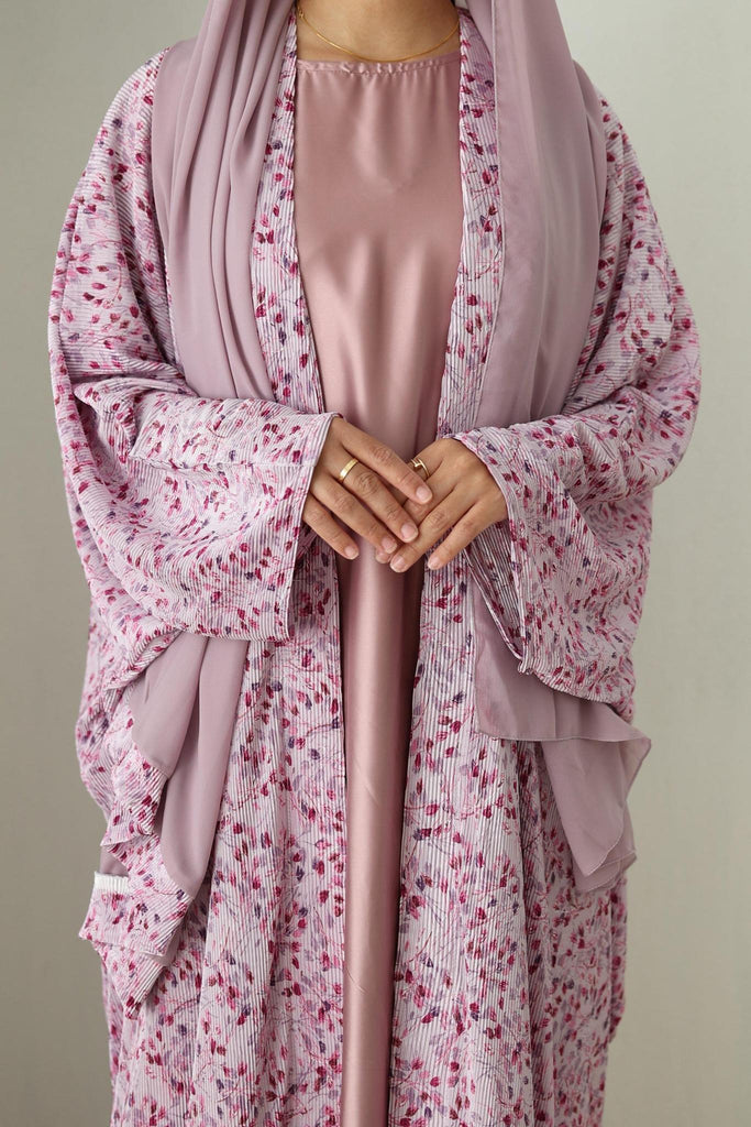 Ruba Printed Abaya -Floral