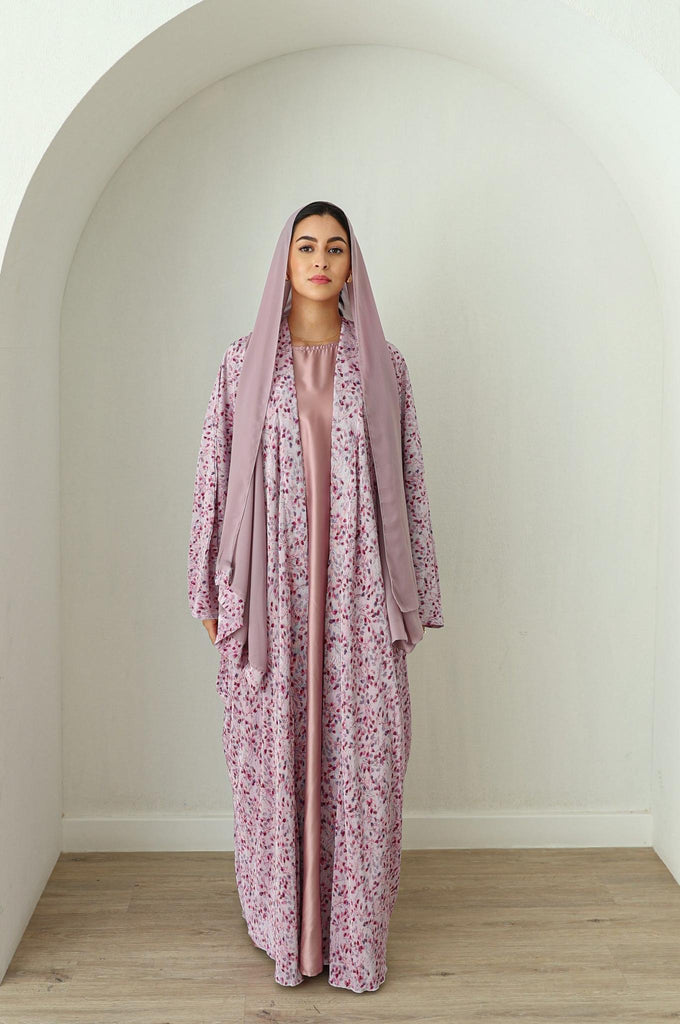 Ruba Printed Abaya -Floral