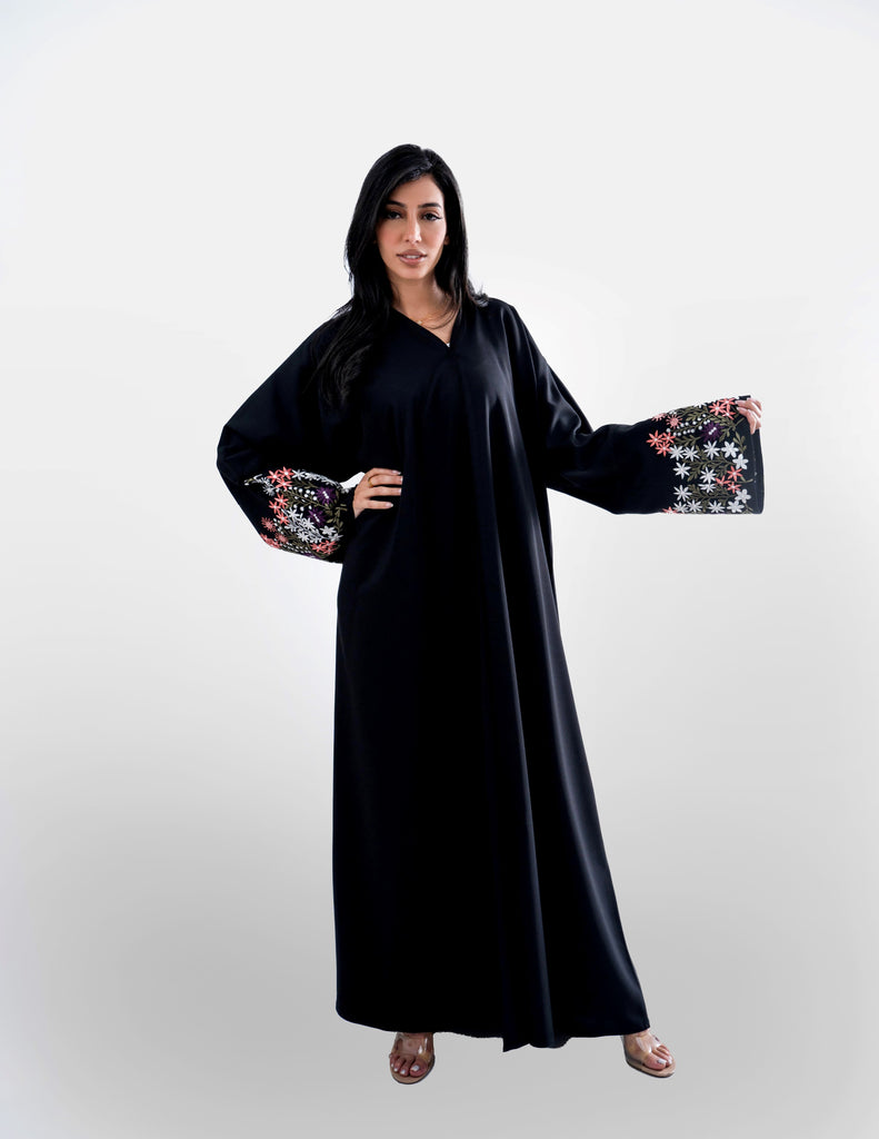 Womens Zahra Abaya Black