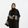 Black Layali Gold Prayer Abaya-Women