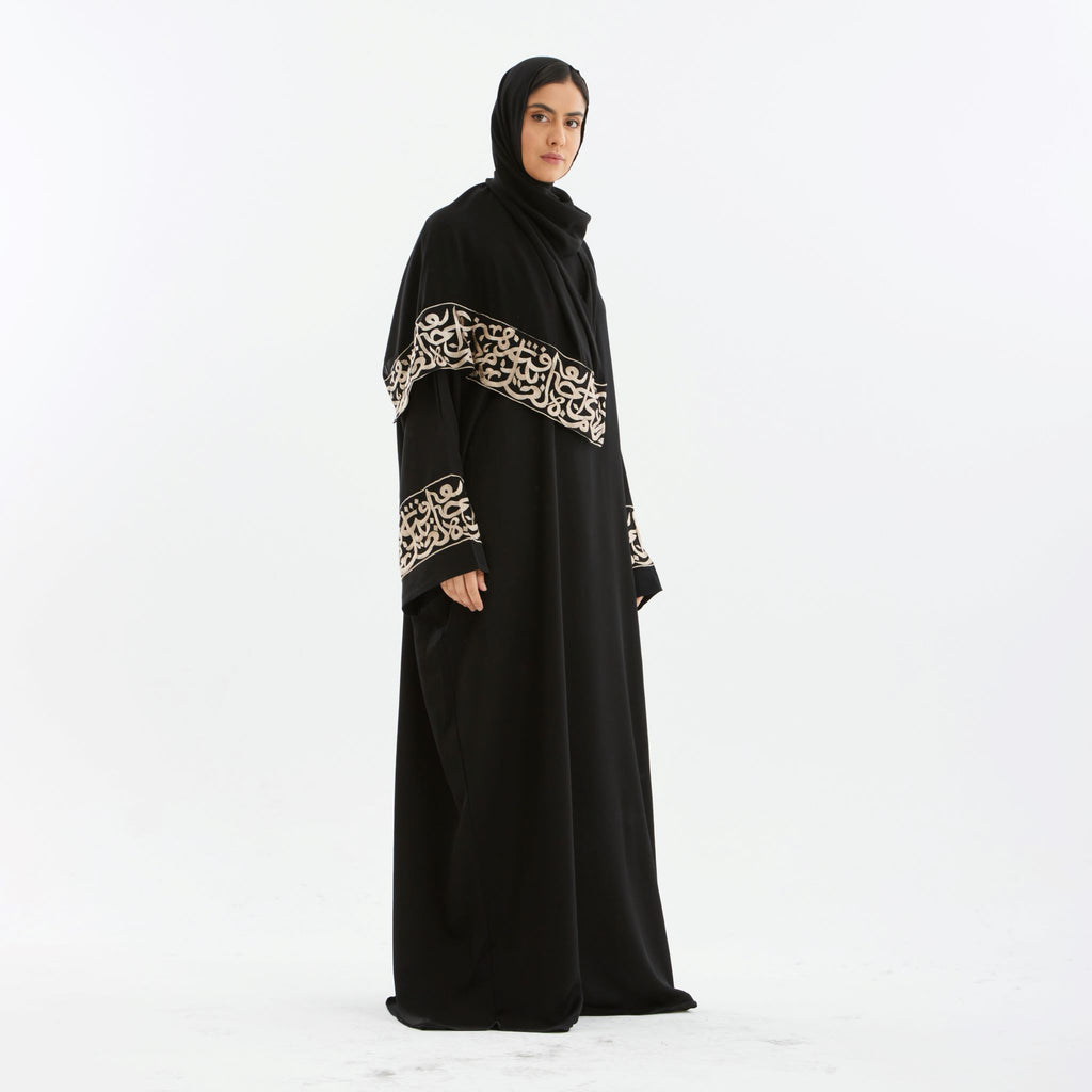 Black Layali Prayer Abaya-Women