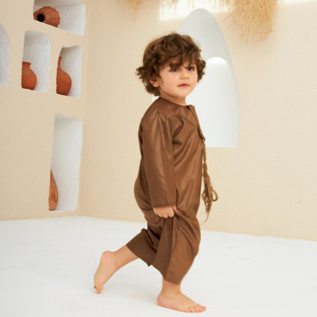 Brown Emirati Kandora - Babies