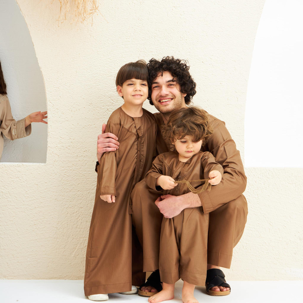 Brown Emirati Kandora-Kids