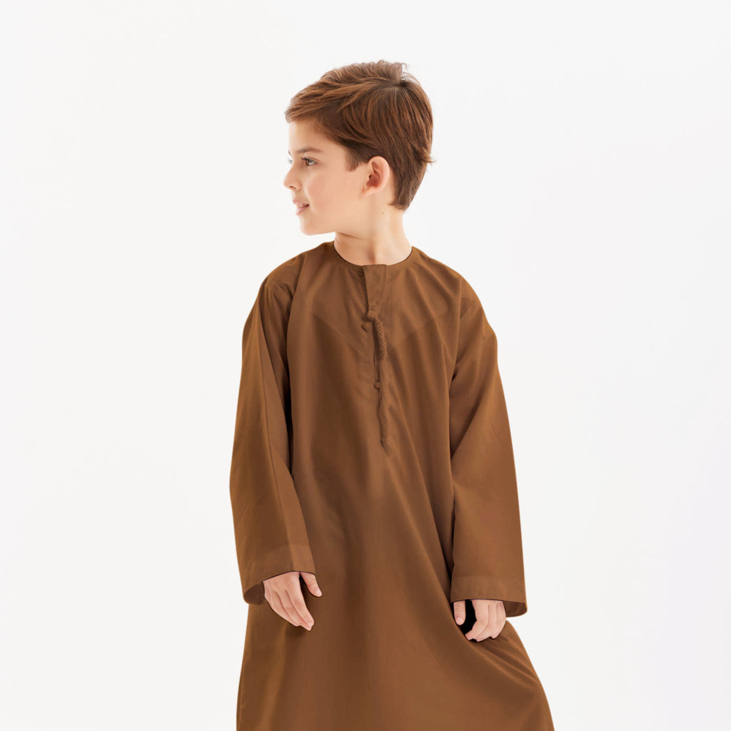 Brown Emirati Kandora-Kids