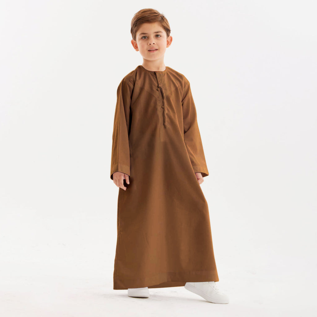Brown Emirati Kandora-Kids