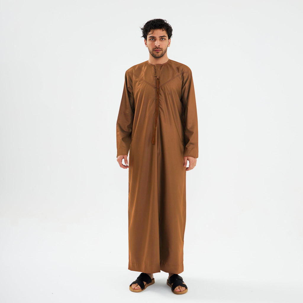 Brown Emirati Kandora-Mens