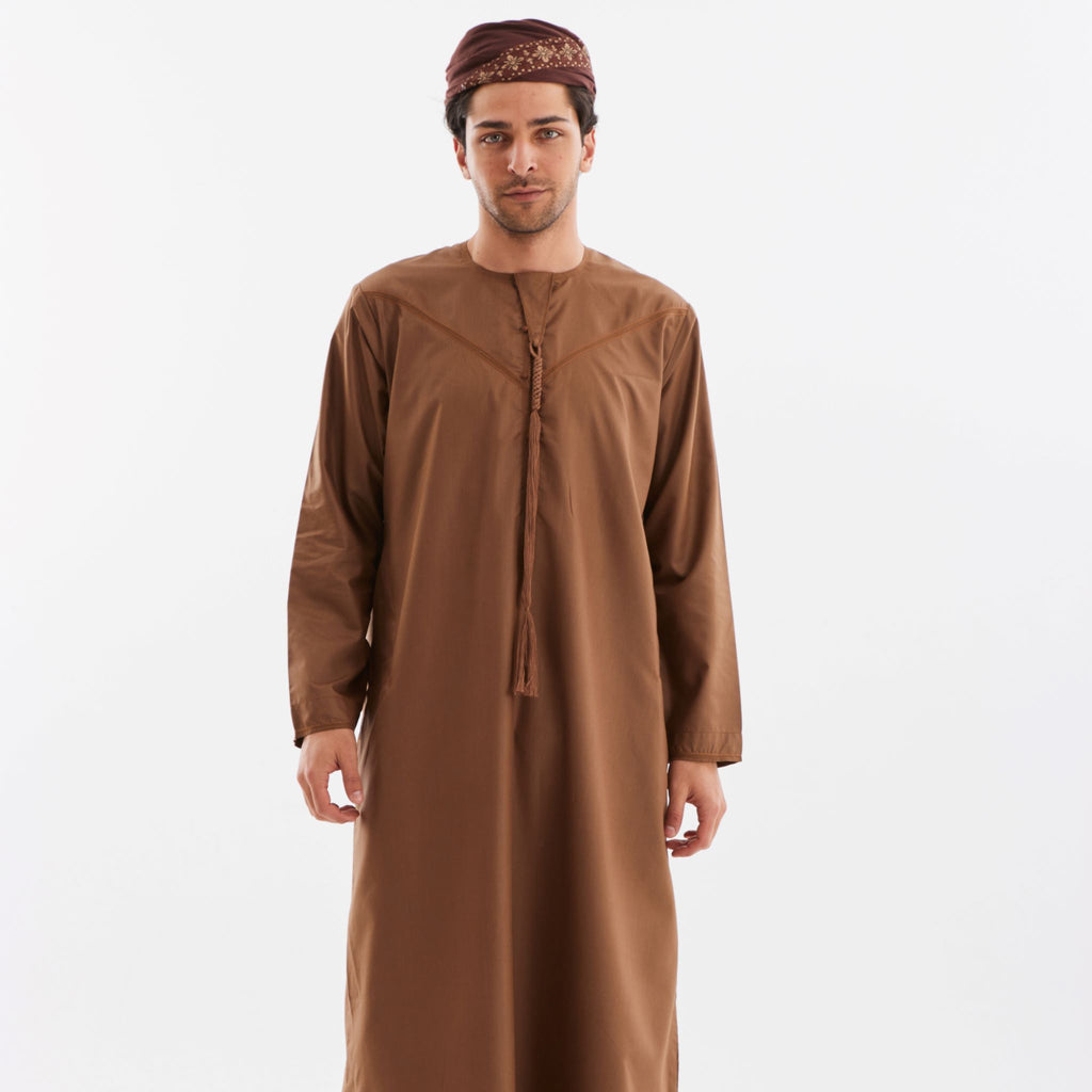 Brown Emirati Kandora-Mens