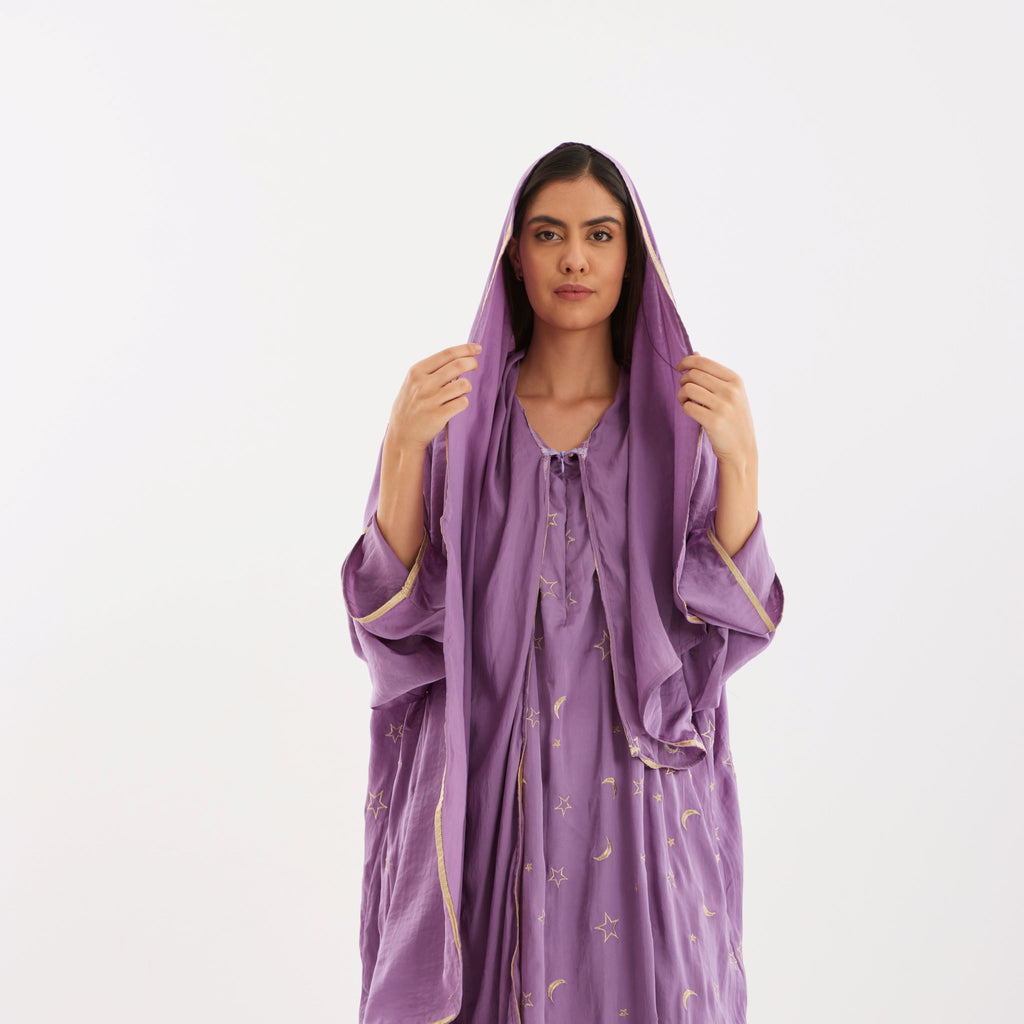 Lilac Ahlam Prayer Abaya-Women