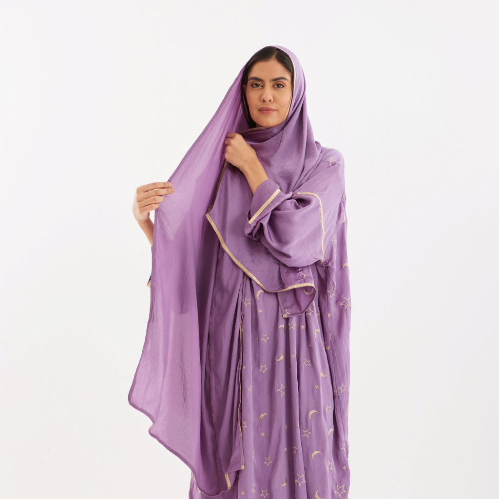 Lilac Ahlam Prayer Abaya-Women
