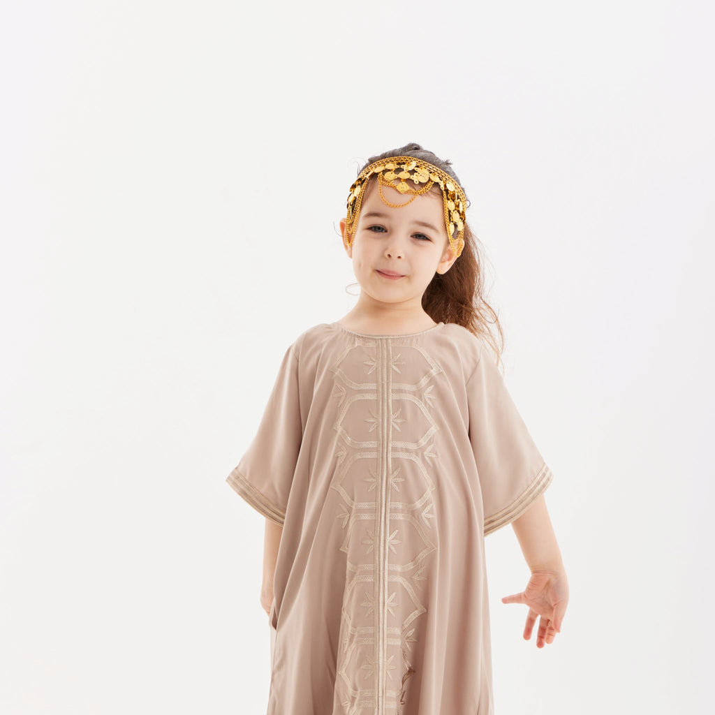 Malika Abaya Beige - Kids