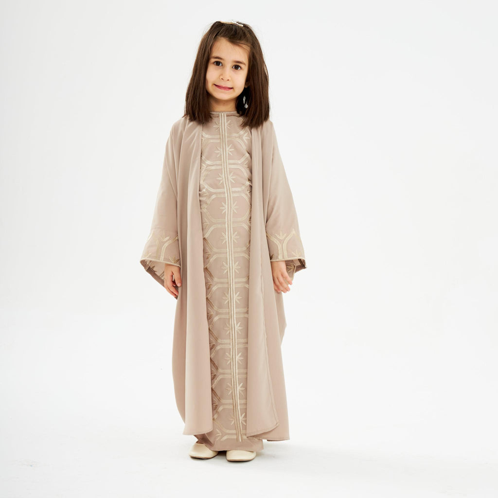 Malika Abaya Beige - Kids