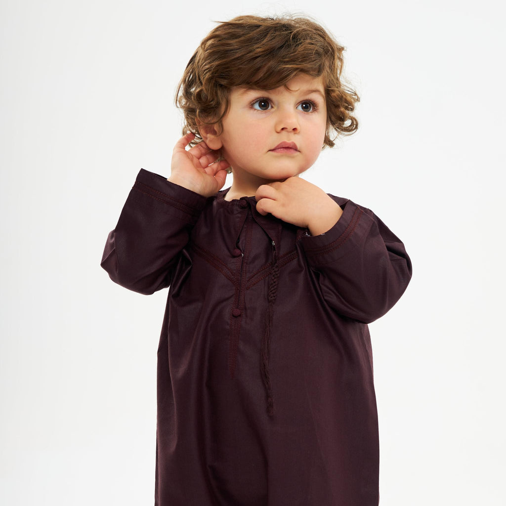 Maroon Emirati Kandora-Babies