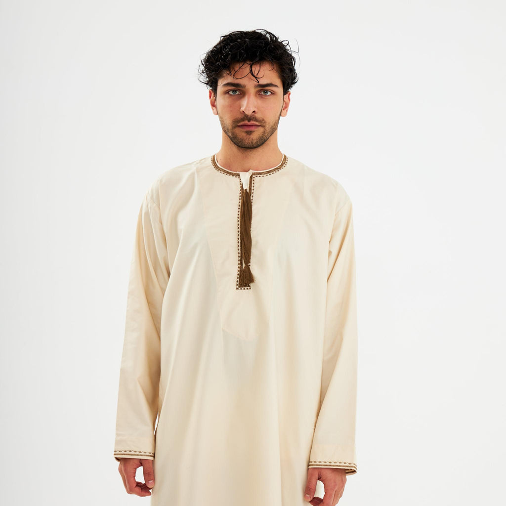 Omani Brown Kandora - Mens