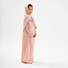 Pink Layali Prayer Abaya - Kids