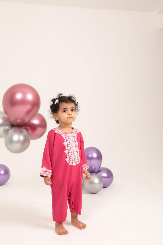 Sheikha Pink Jalabeya-Babies