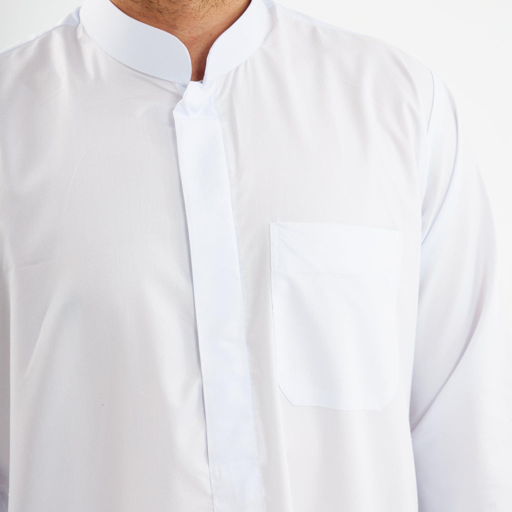 White Kuwaiti Dishdasha-Kids