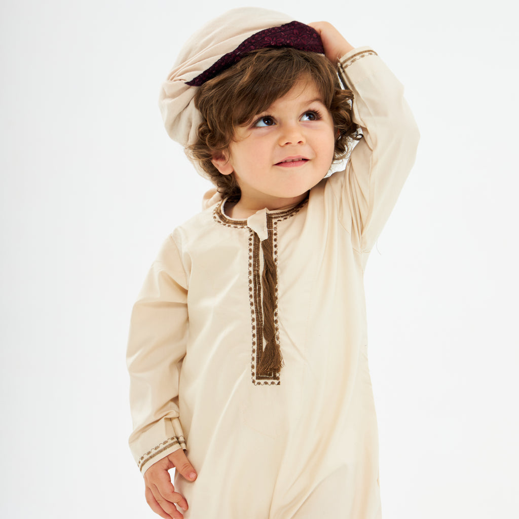 Ghutrah Omani - pre-wrapped scarf - YALLAKIDS